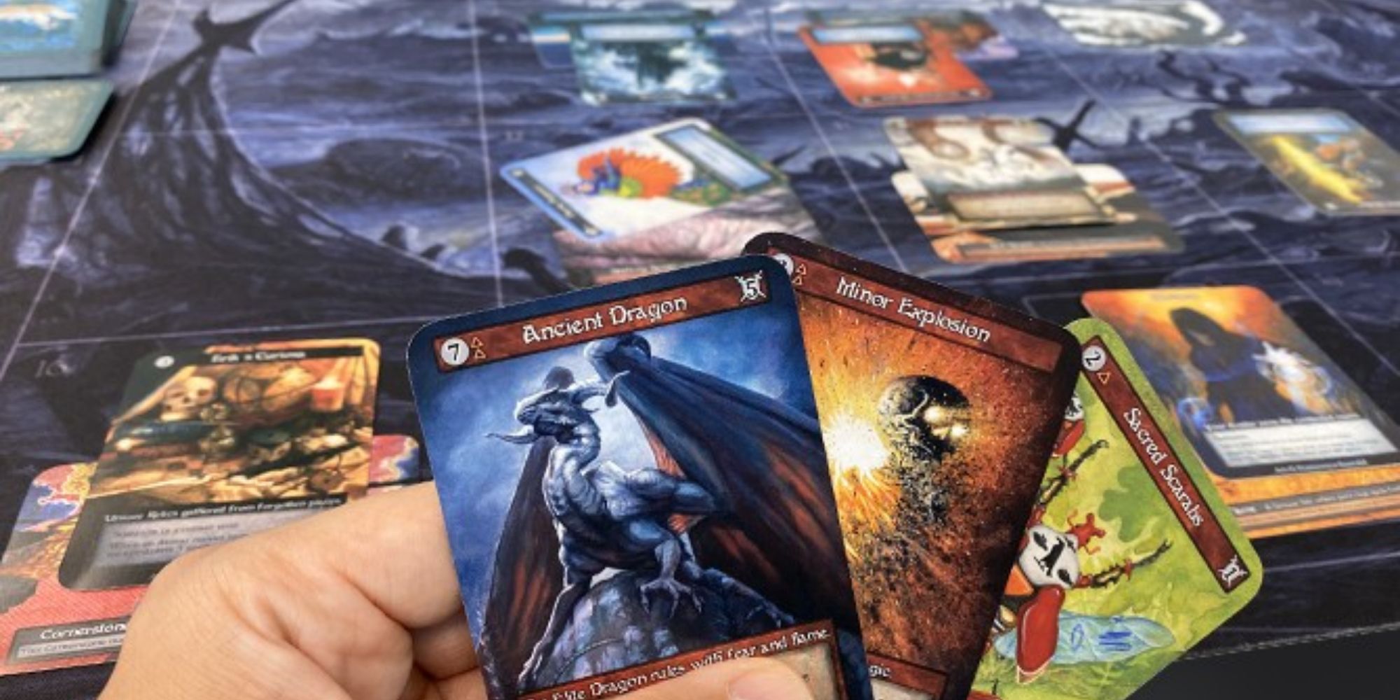 Sorcery: Contested Realm gameplay image from the game&rsquo;s Kickstarter page