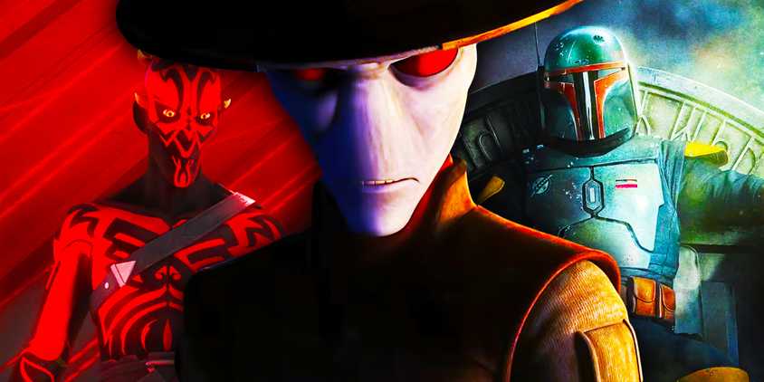 Darth Maul in Star Wars: The Clone Wars, Cad Bane in Star Wars: Tales of the Empire, and Boba Fett in The Book of Boba Fett