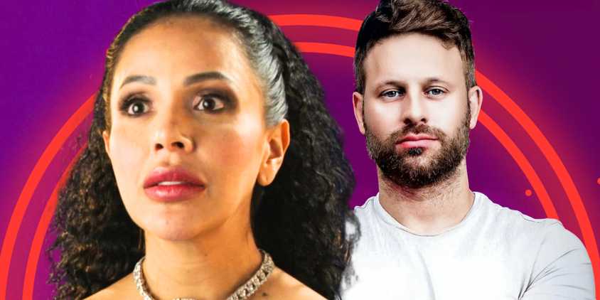 90 Day Fiance's Jasmine Pineda looks stunned next to a serious Matt Branis