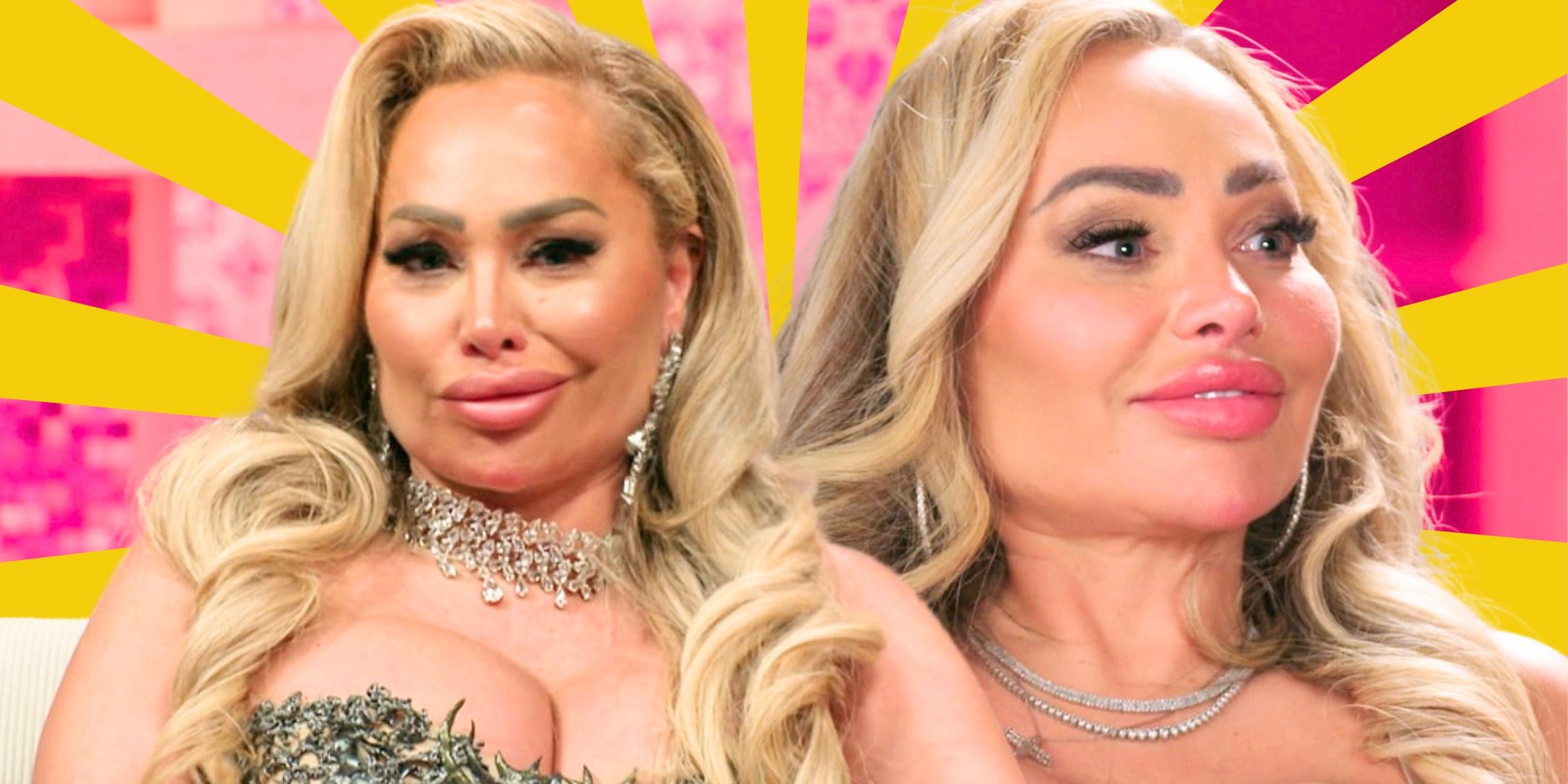 90 Day The Last Resort Stacey Silva in side by side images looking glam with different expressions