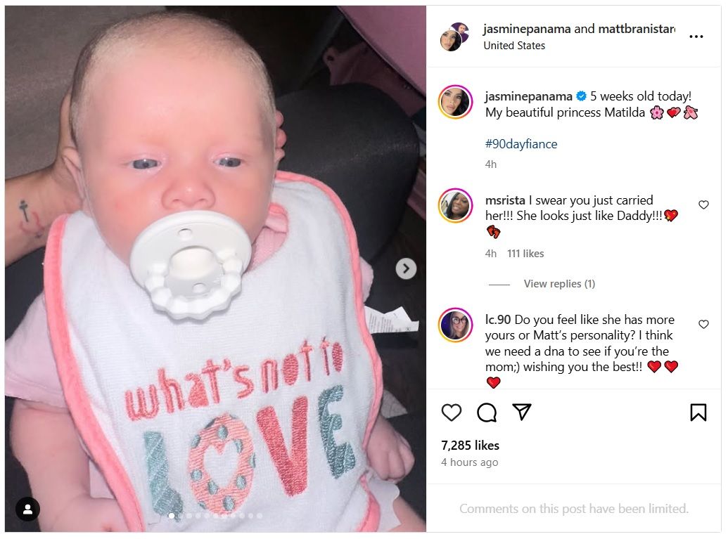 90 Day Fiance star Jasmine Pineda&rsquo;s Instagram post about 5-week-old baby