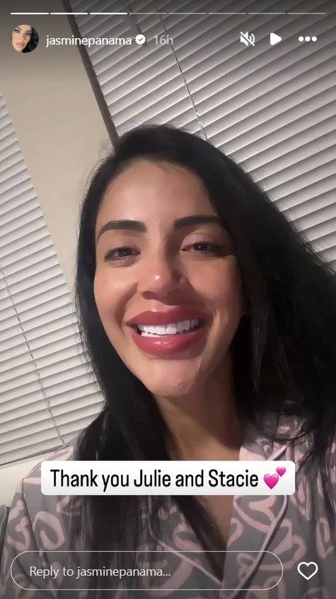 90 Day Fiance's Jasmine Pineda smiles in an Instagram Story