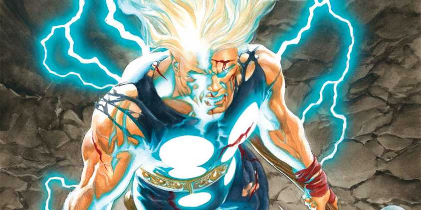 A bloodied Thor on the cropped cover of Immortal Thor #24