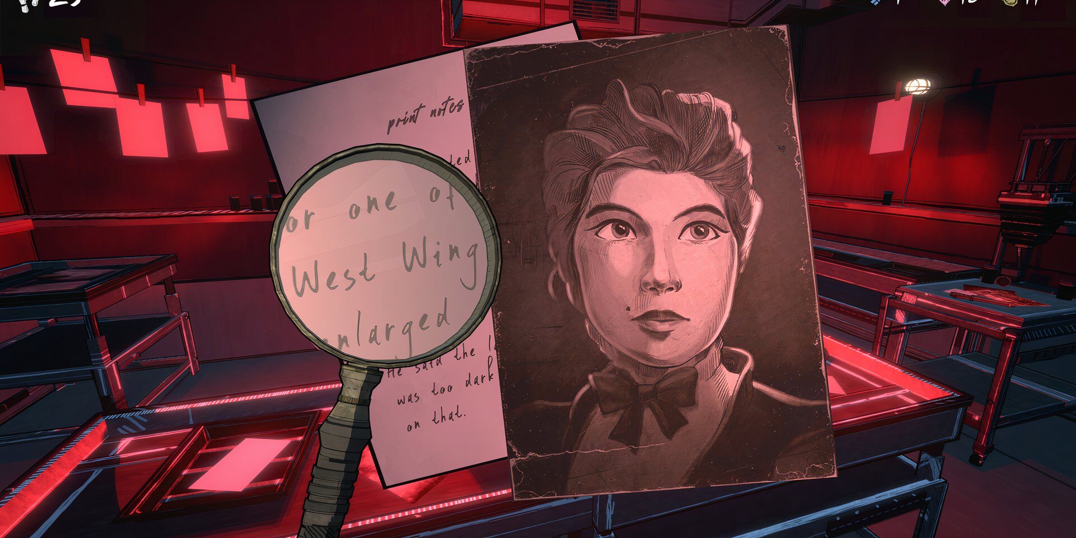 A clue with a photo in Blue Prince.