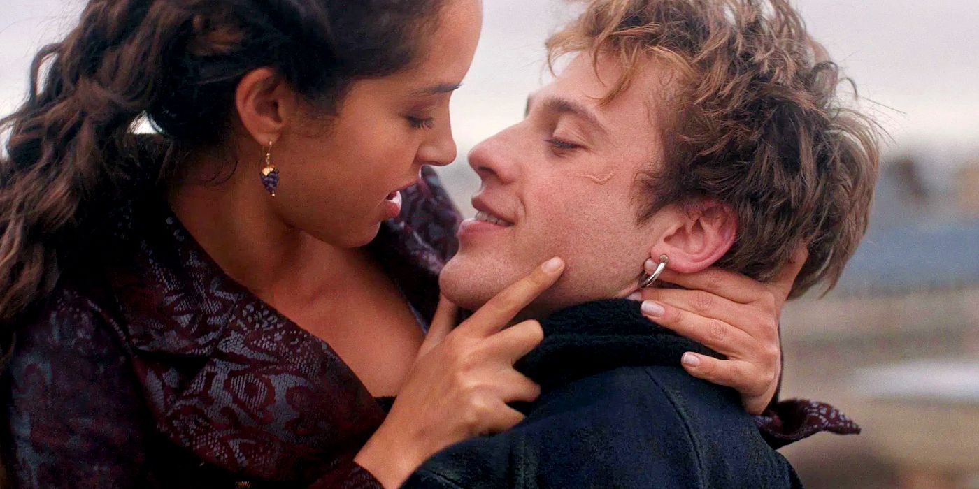 A couple about to kiss in Careme