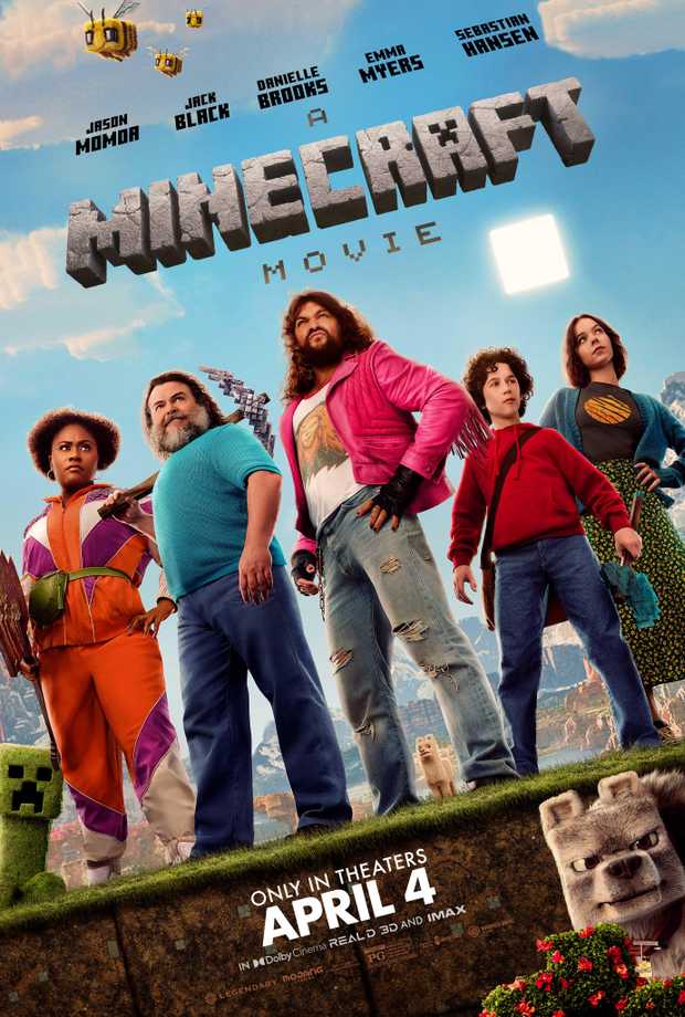 Locandina aggiornata del film 'A Minecraft Movie'