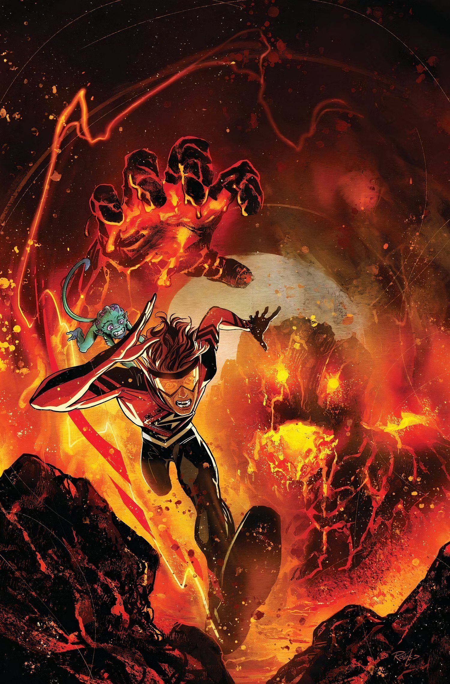 Absolute Flash 5 Cover Wally Running From Heat Wave