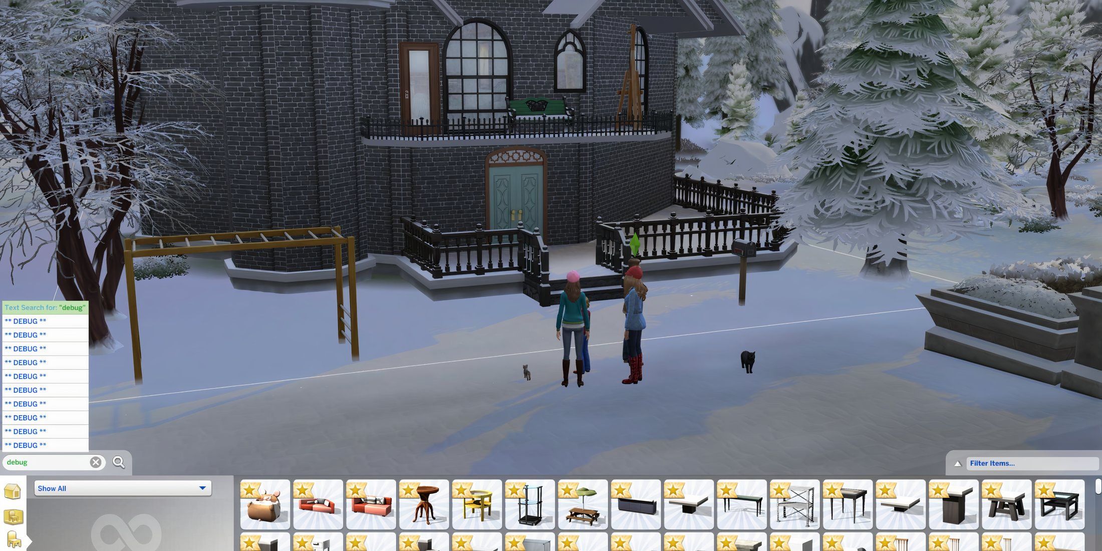 Accessing the Debug menu gives you free items in Sims 4.