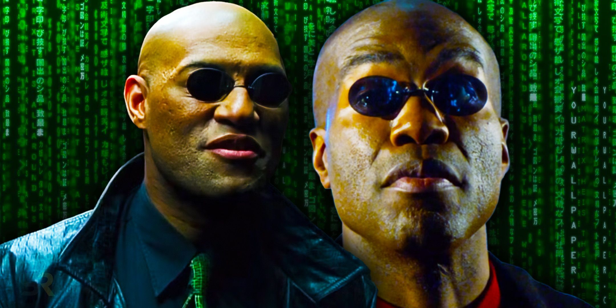 Yahya Abdul-Mateen II as Morpheus and Laurence Fishburne as Morpheus