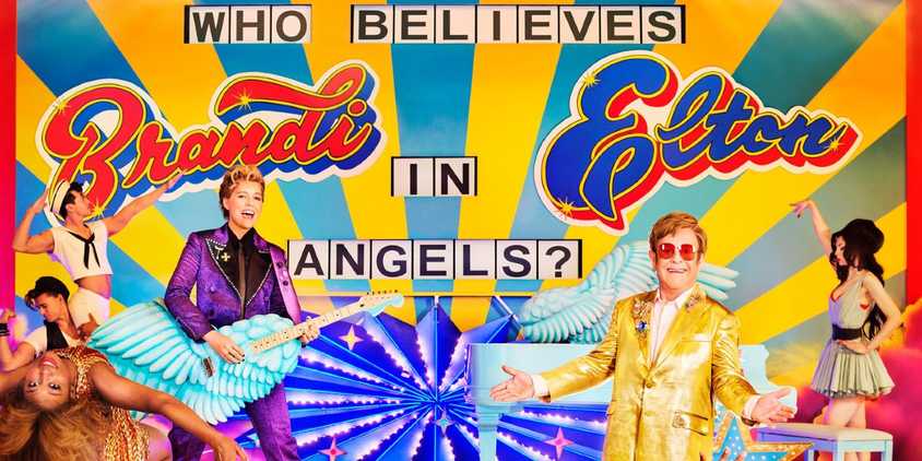 album cover for Who Believes in Angels by Brandi Carlile and Elton John