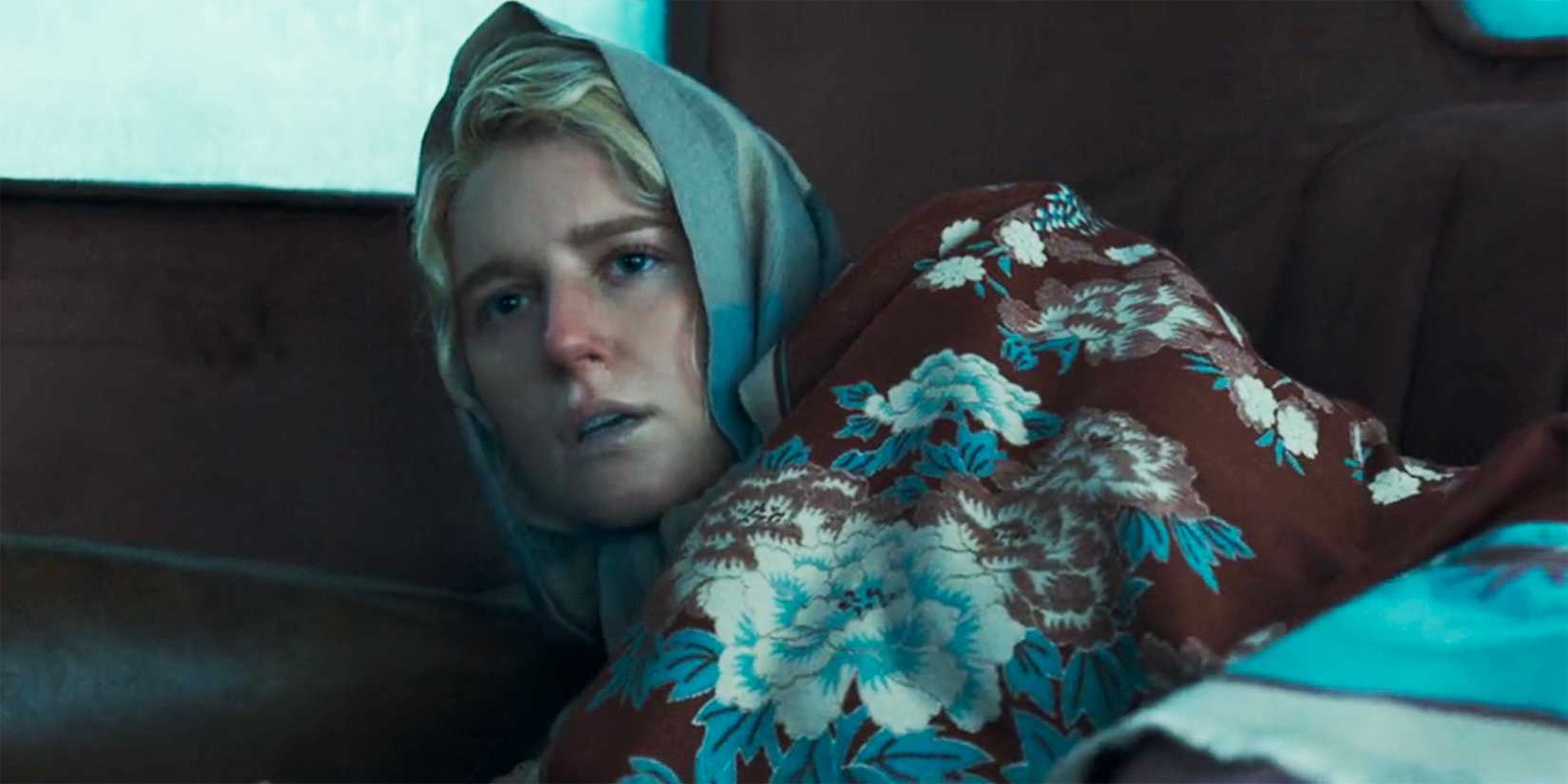 Alex Dutton waking up in the back of a car in 1923