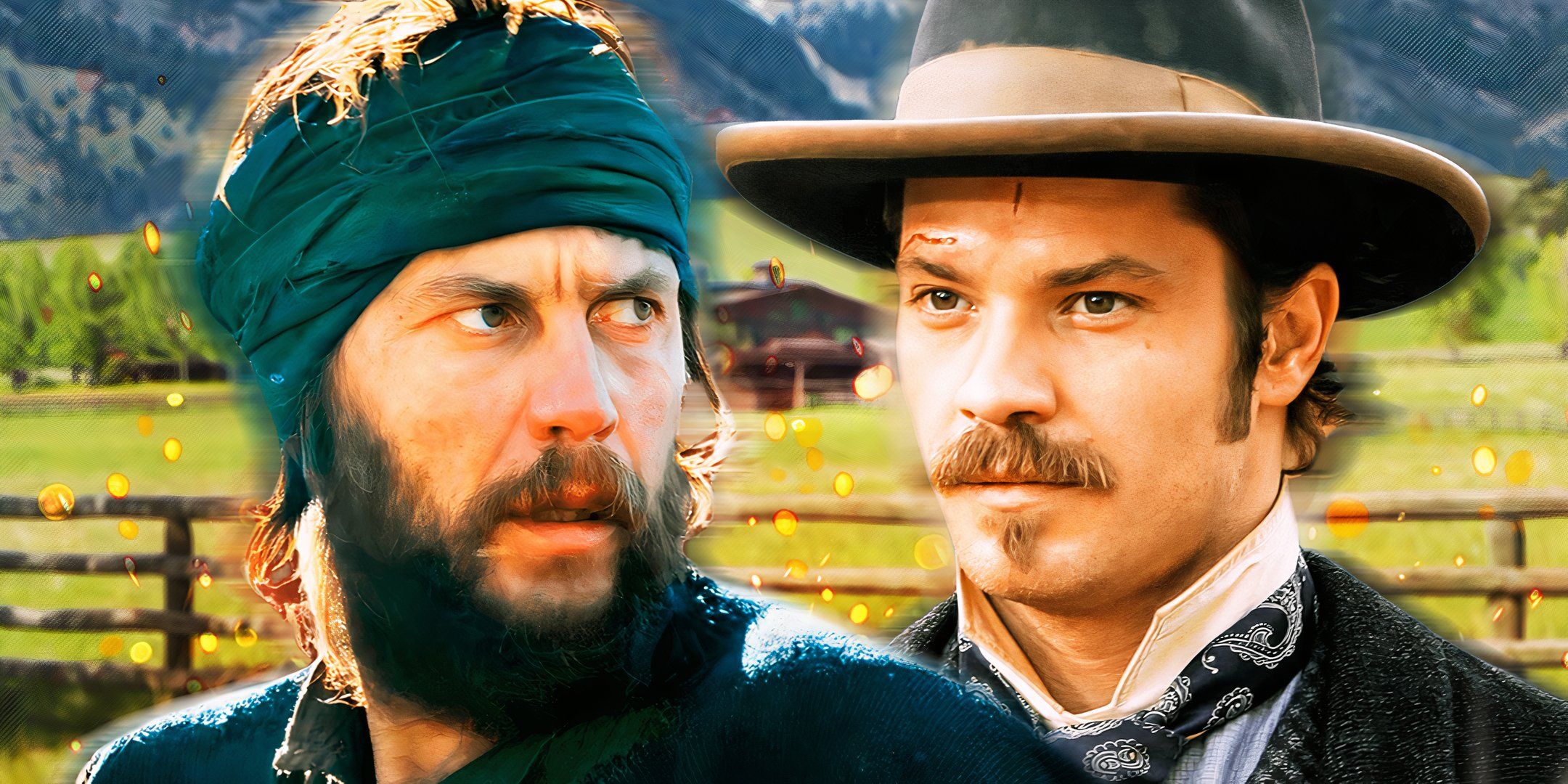 Imagery from American Primeval and Deadwood