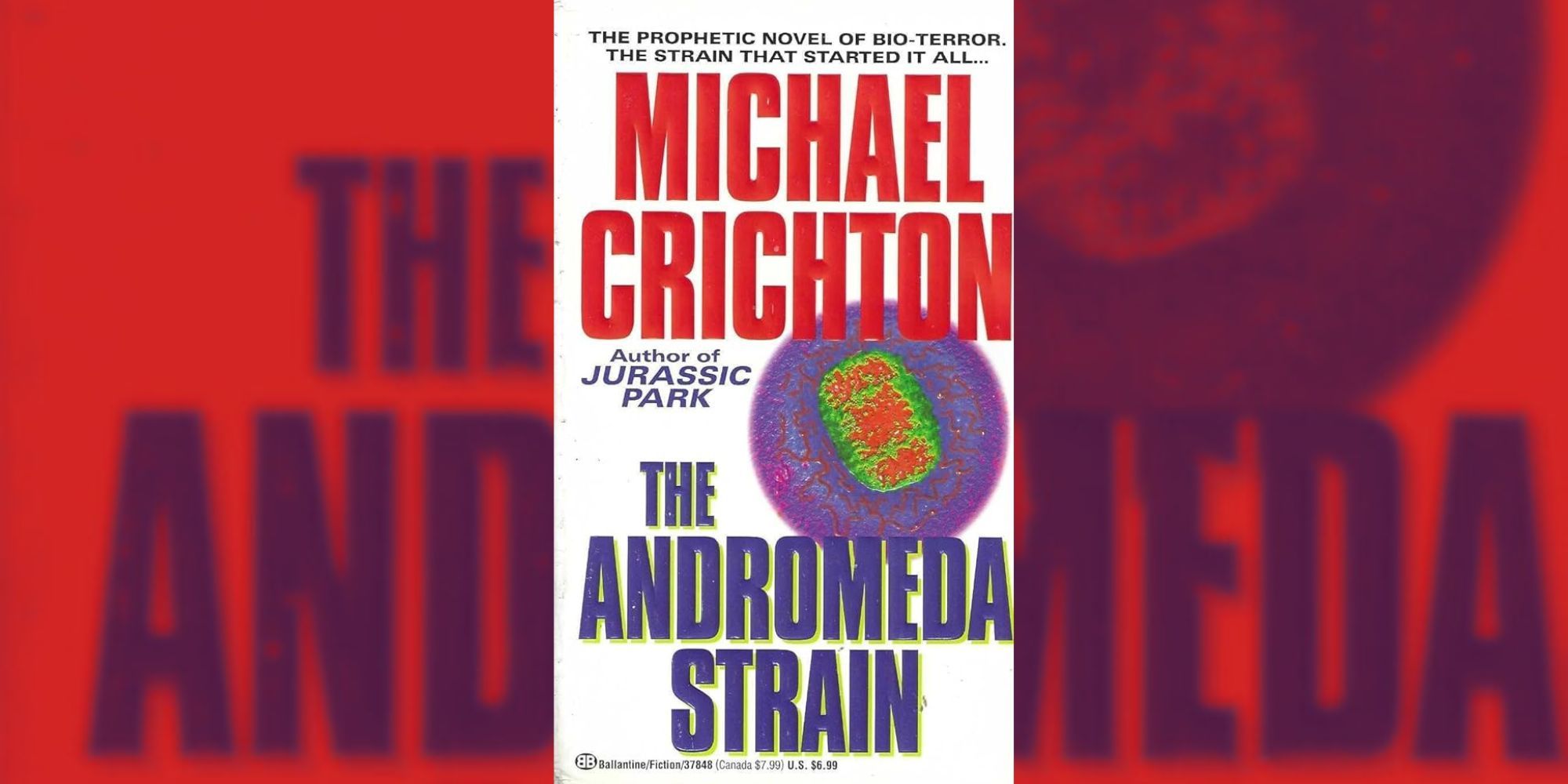 Andromeda Strain by Michael Crichton cover