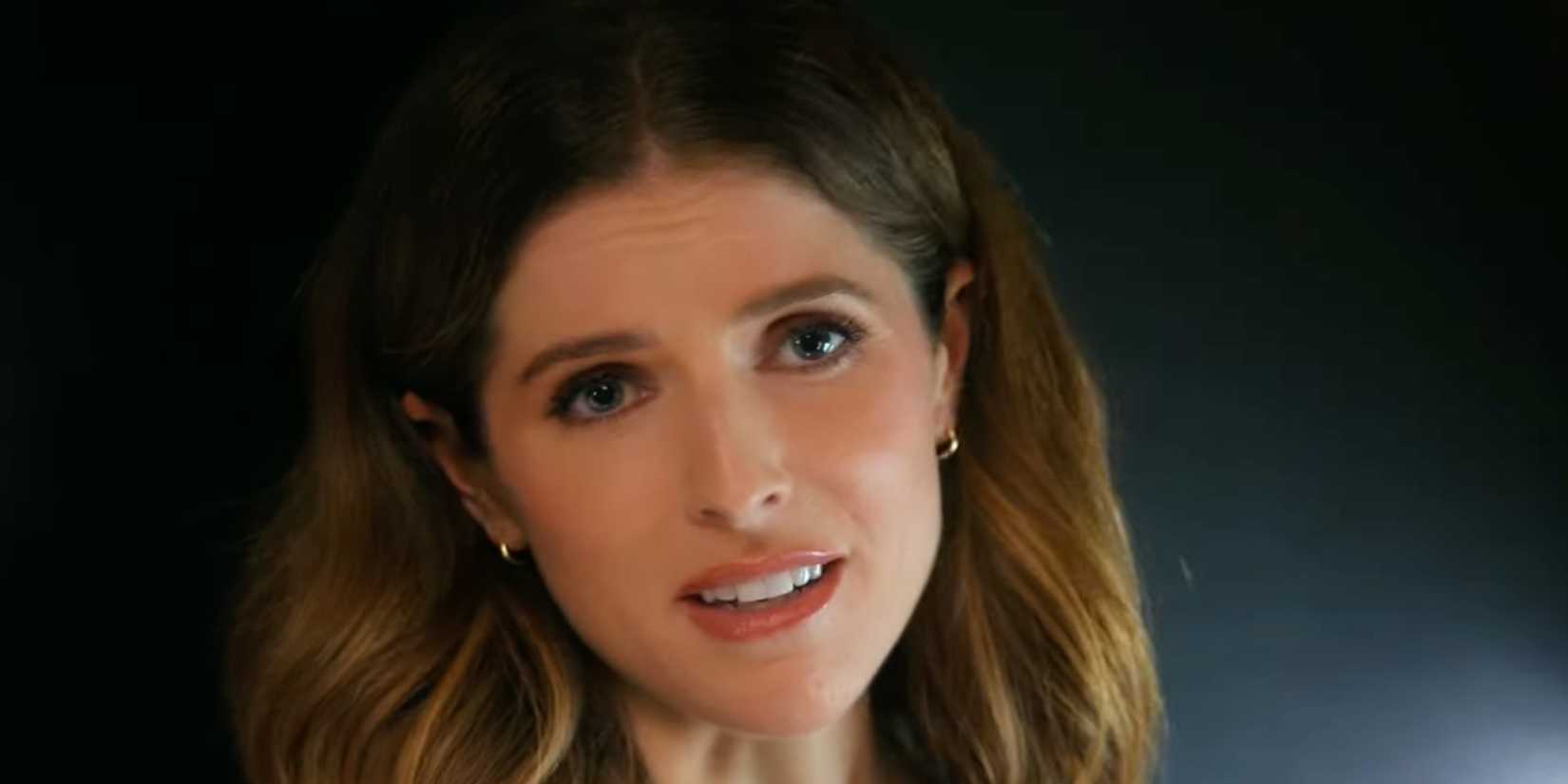 Anna Kendrick in Another Simple Favor with a sad expression