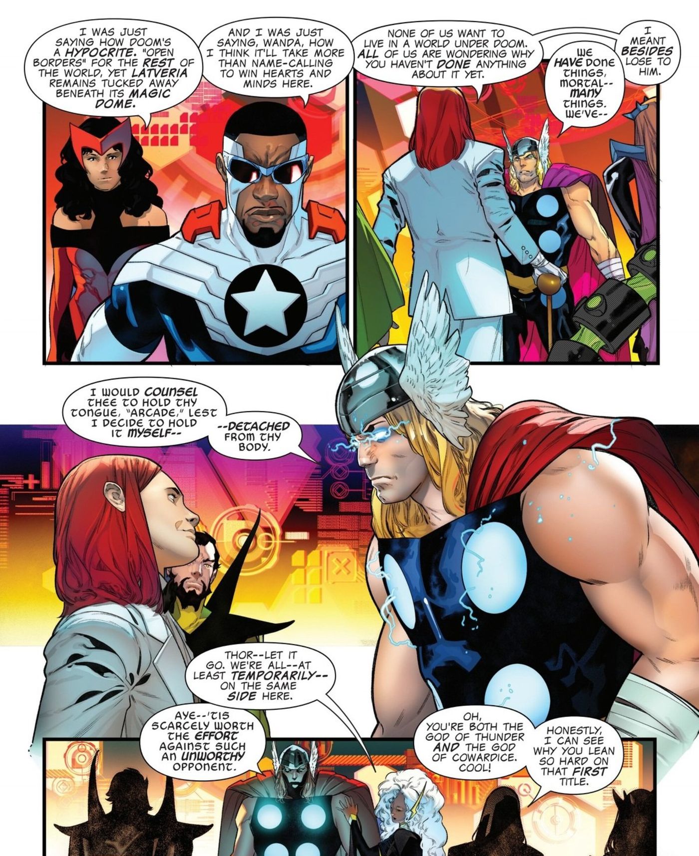 Arcade Confronts Thor With Avengers