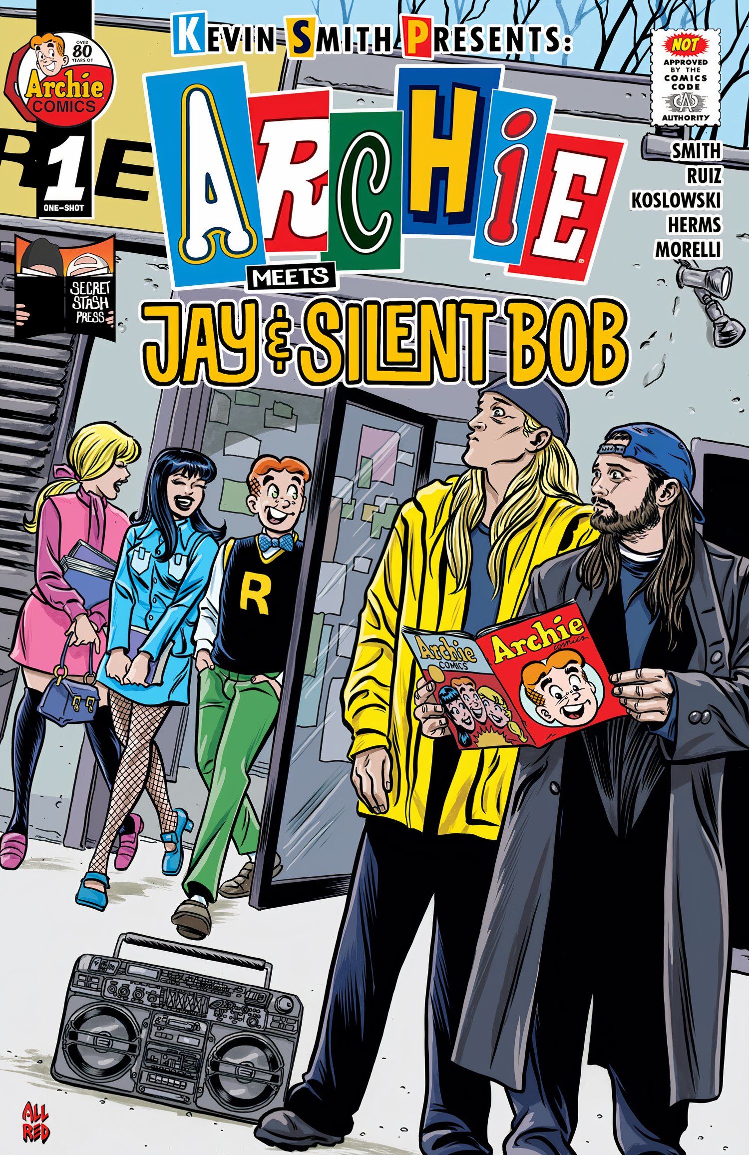 Archie Meets Jay and Silent Bob Comic Cover by Allred