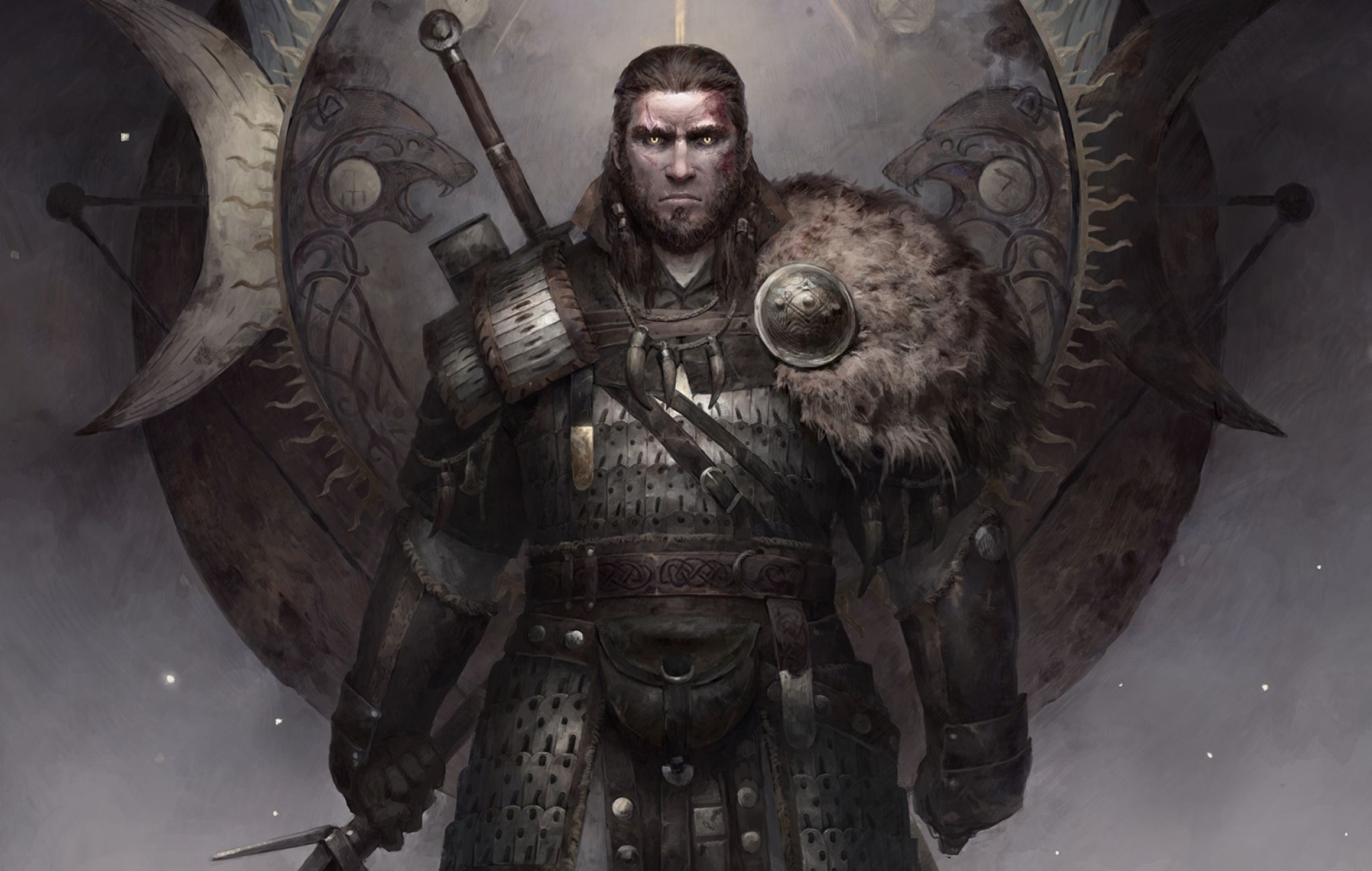 Arnaghad The Witcher in Gwent Card Art by Bogdan Rezunenko