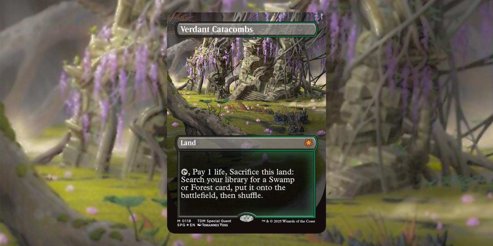 Verdant Catacombs Dragonscale foil card from Magic The Gathering
