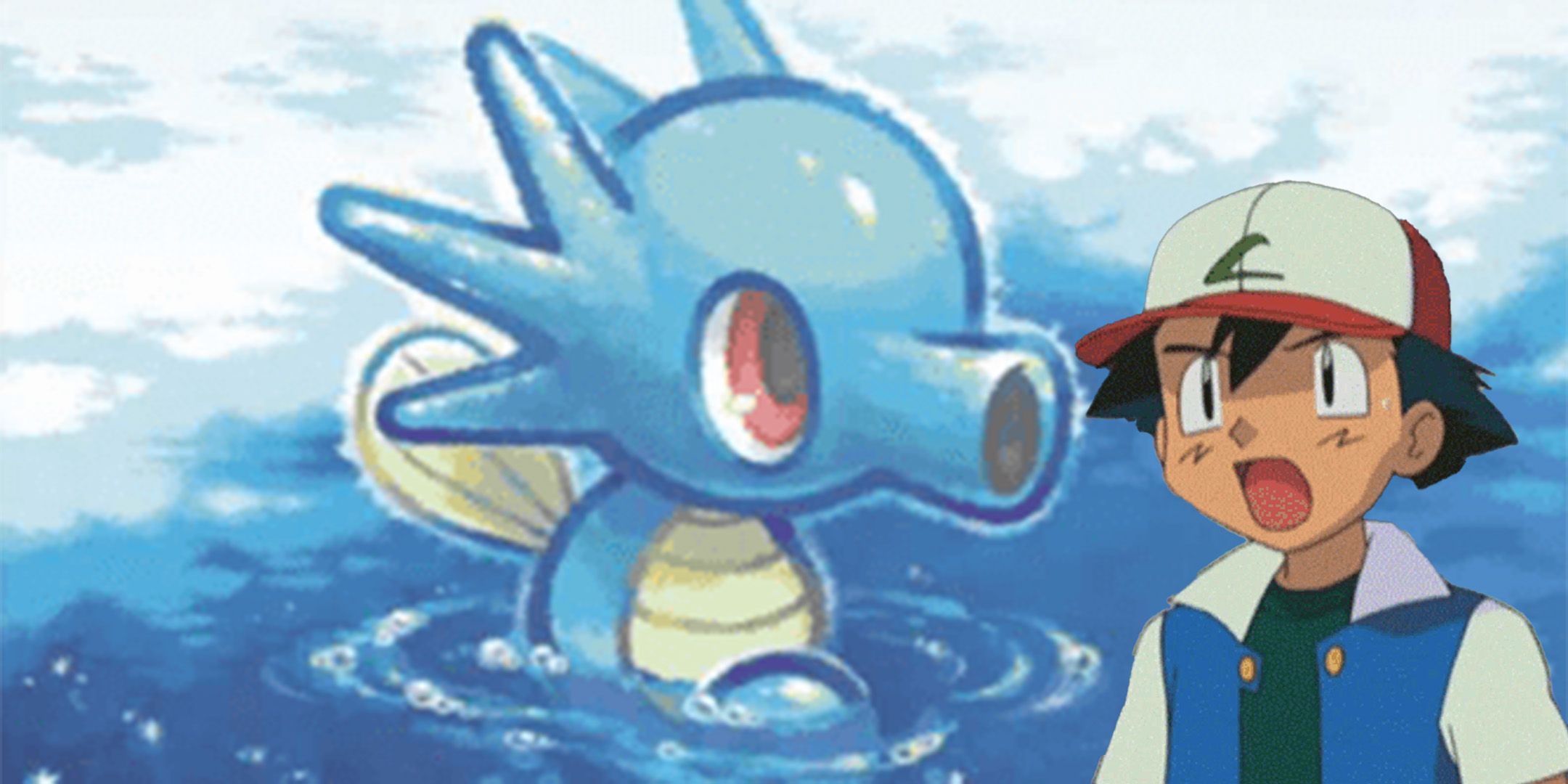 Ash Ketchum surprised and looking at Pokemon TCG Pocket artwork