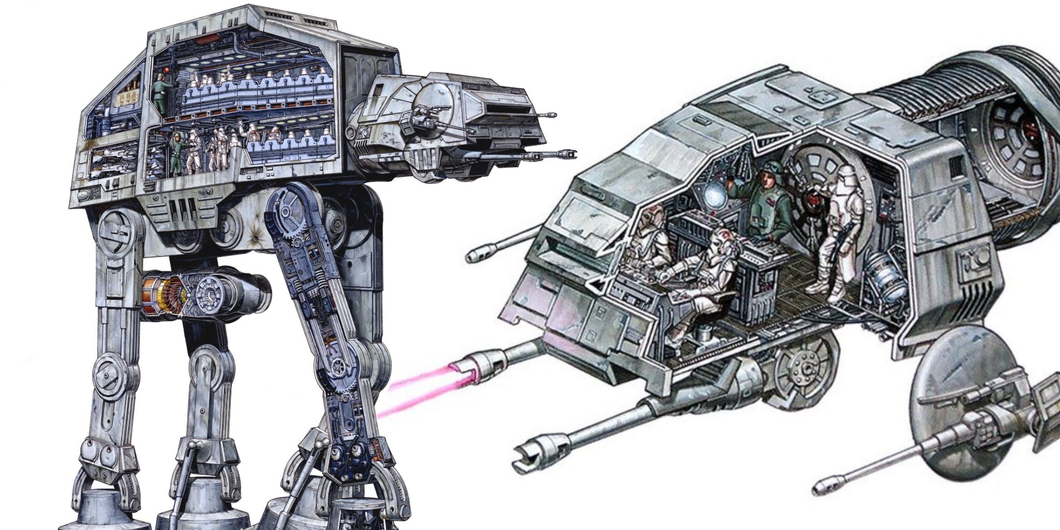 AT-AT Walker Cross Section Cockpit Star Wars