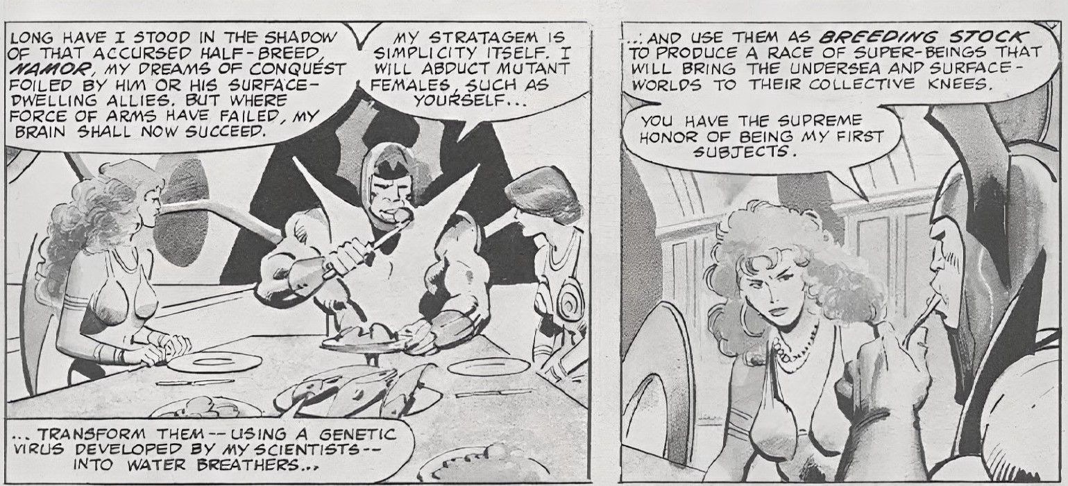 The Ex-Atlantean King Attuma Wants To Use Jean and Sara Grey To Breed