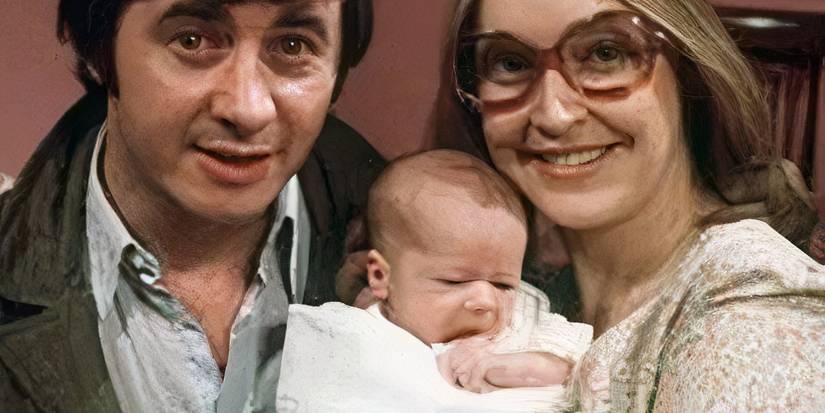 Christabel Finch as baby Tracy Barlow In Coronation Street