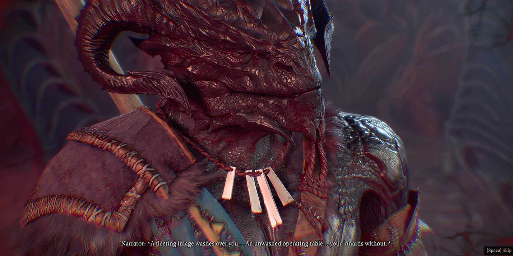 Baldur's Gate 3 Dark Urge Black Dragonborn Nautiloid Memory