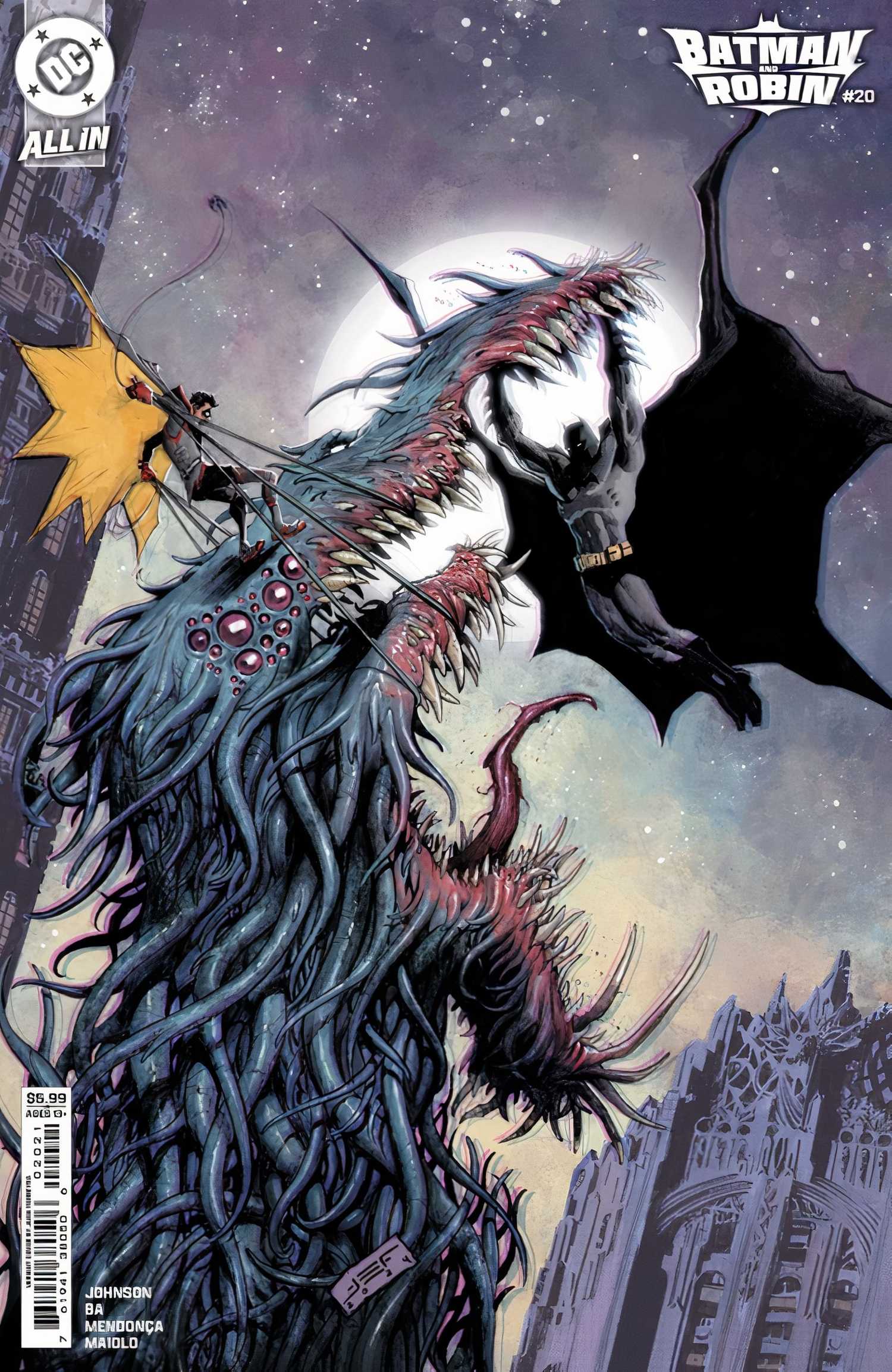 Batman and Robin #20 variant cover monster