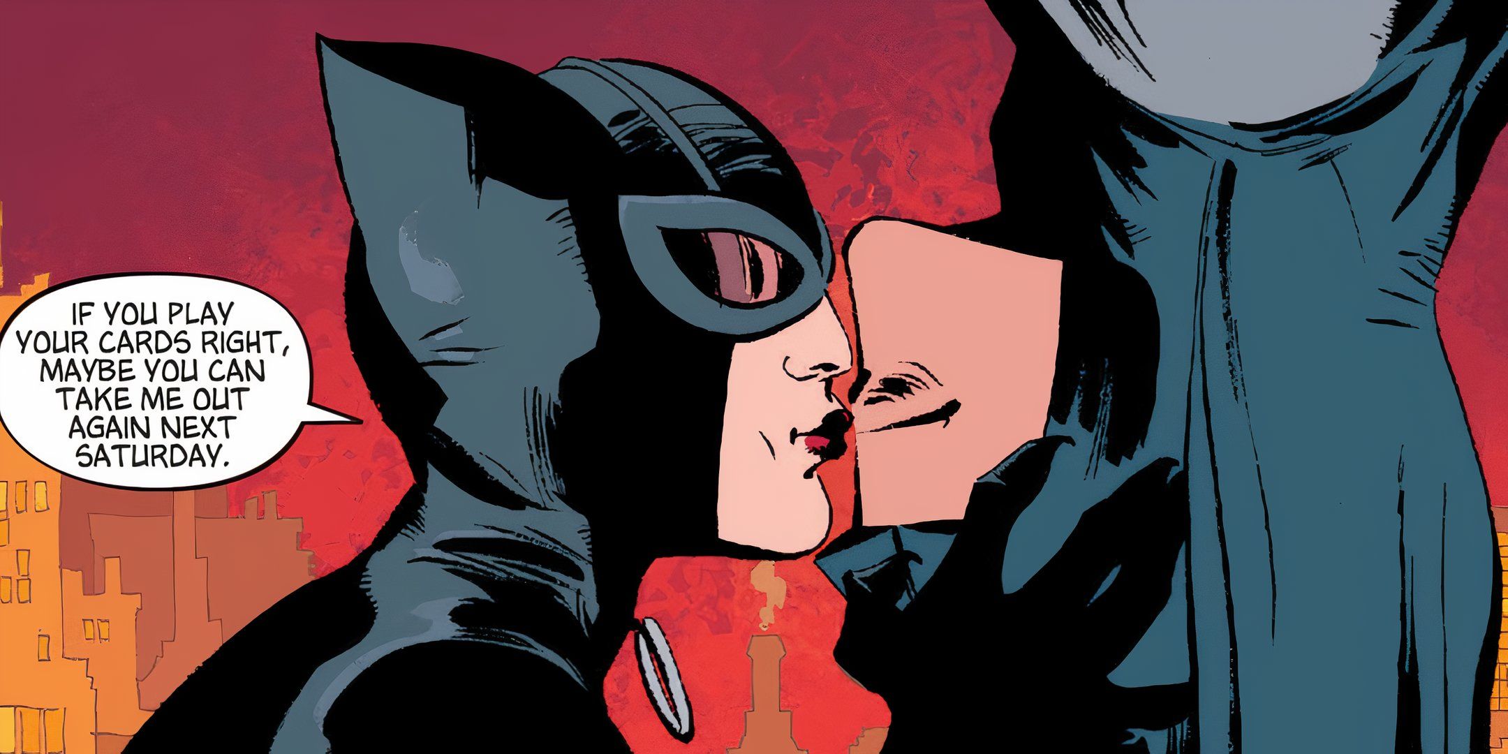 Batman Kissing Upside Down Batman DC