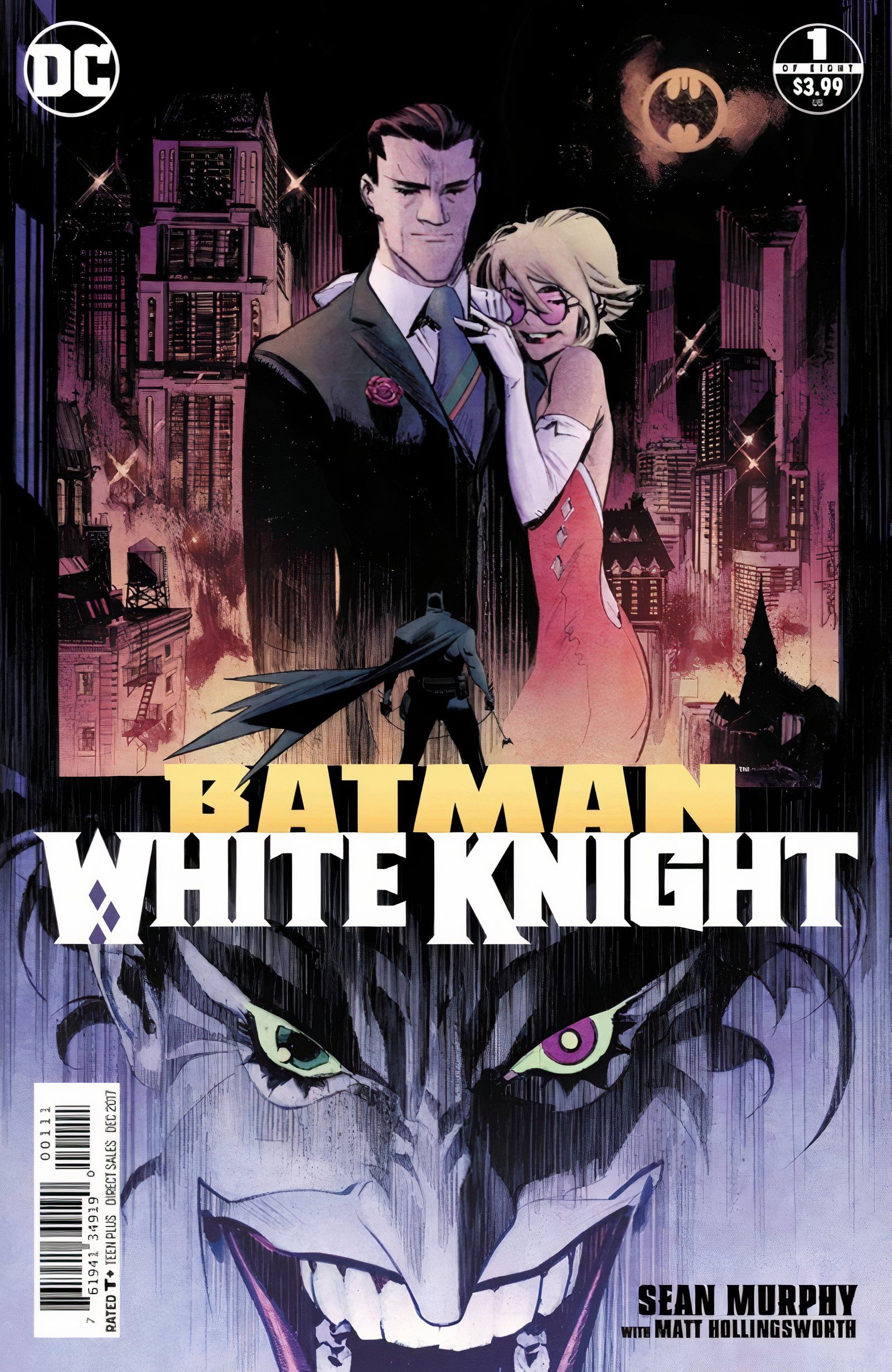 Batman White Knight main cover joker harley quinn
