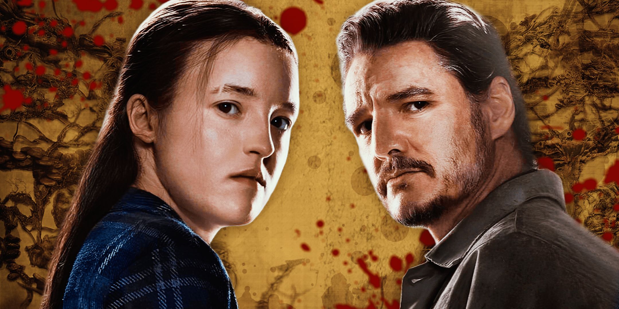 Bella Ramsey as Ellie and Pedro Pascal as Joel in the Last of Us Season 2