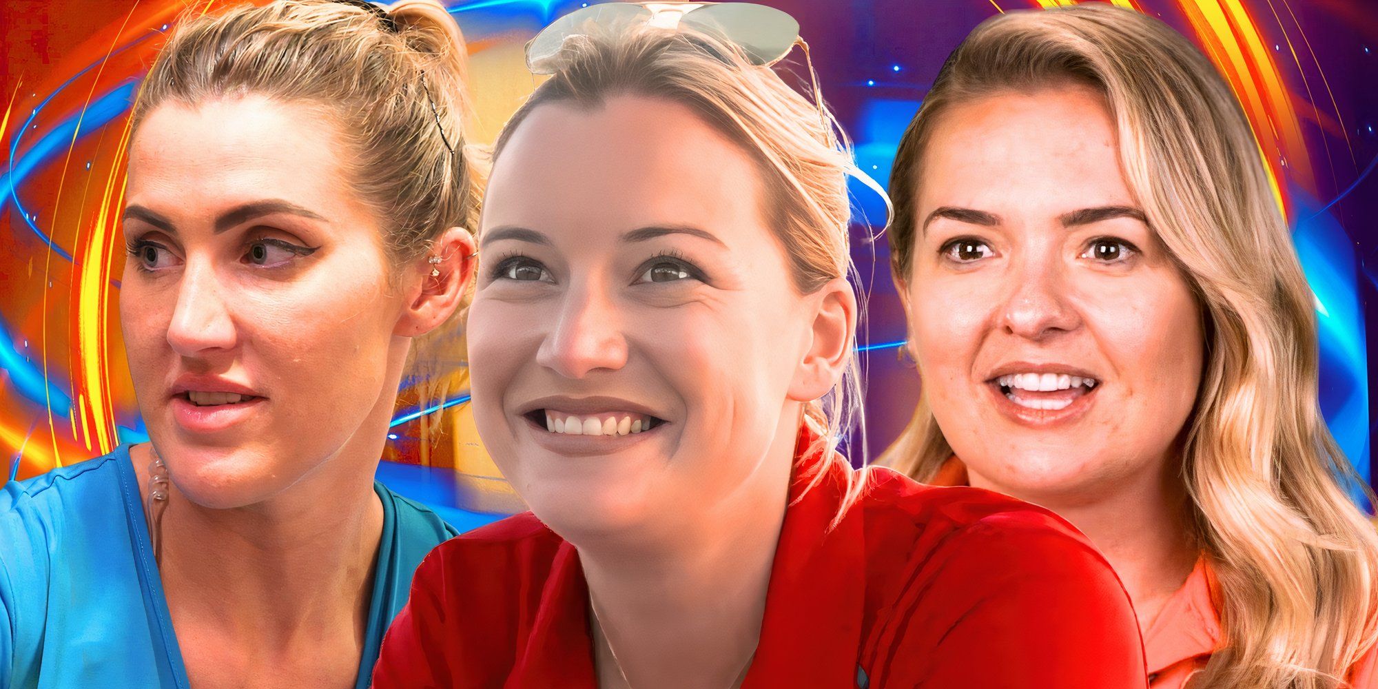 side by side image of Below Deck&rsquo;s Lara Rigby, Daisy Kelliher And Hannah Ferrier