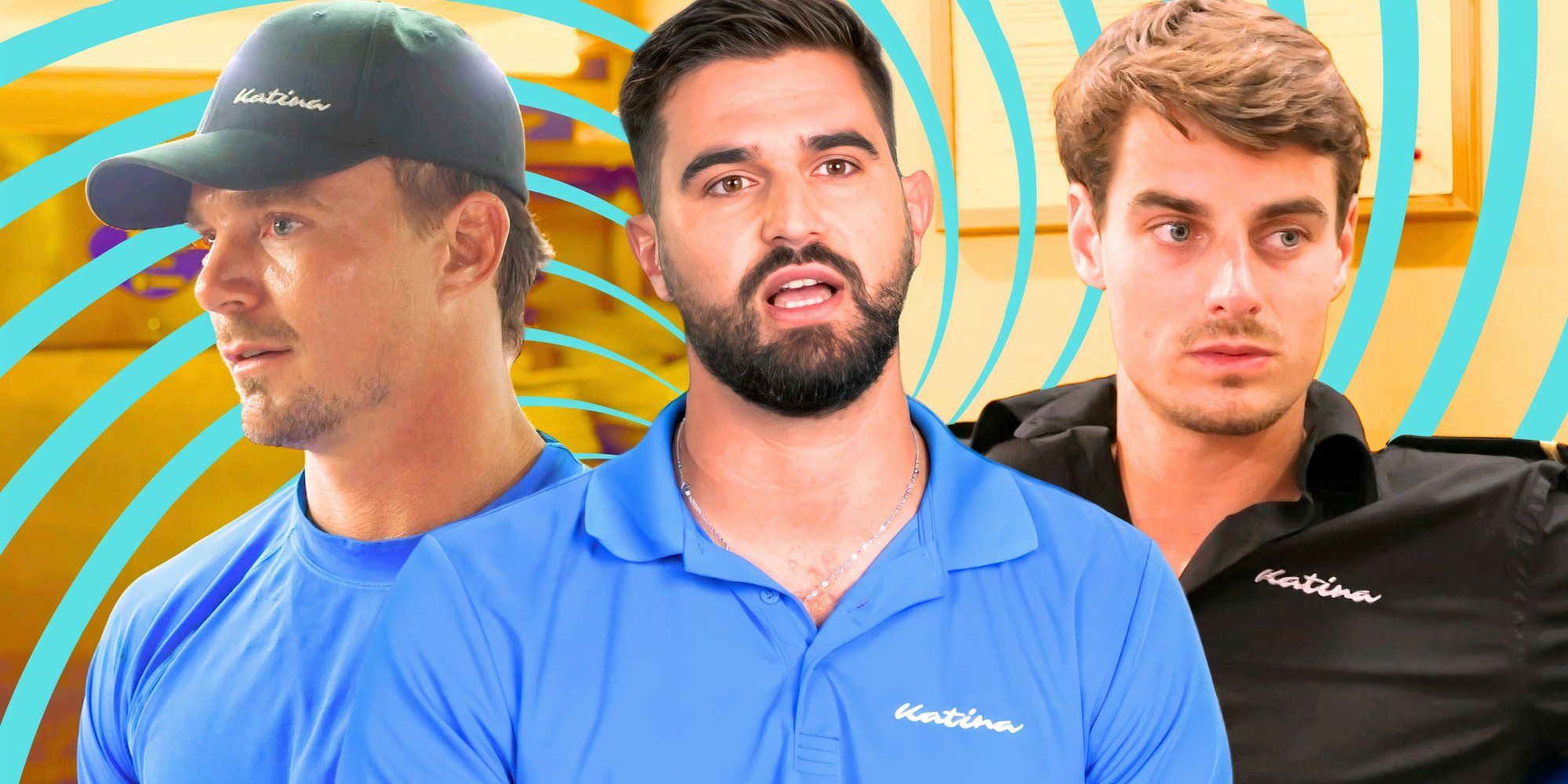 below deck down under stars Harry Van Vilet with Wihan De Toit and Johnny Arvanatis in intense montage