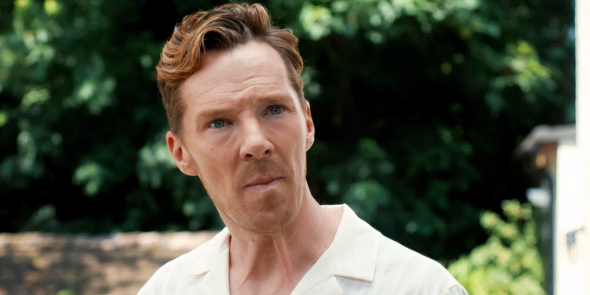 Benedict Cumberbatch in The Roses looking perturbed