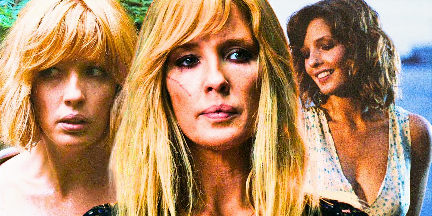 A collage of Kelly Reilly in Eden Lake, Yellowstone, and Russian Dolls - created by Tom Russell
