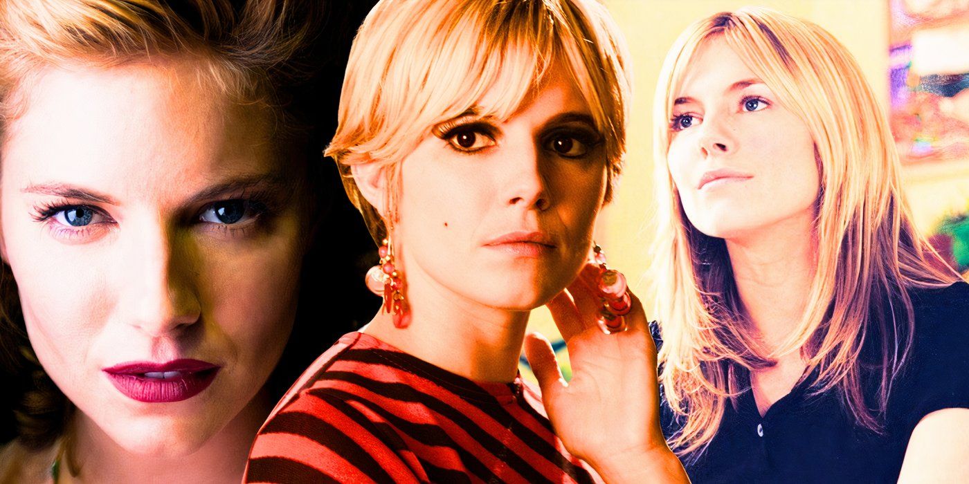 A custom collage image of Sienna Miller in The Edge Of Love, Factory Girl, and Keen Eddie - created by Tom Russell