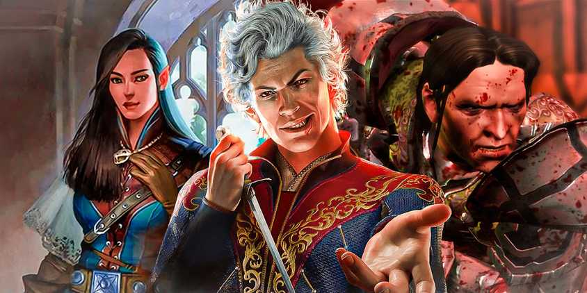 Camellia from Pathfinder: Wrath of the Righteous, Astarion from Baldur's Gate 3 and Loghain from Dragon Age: Origins