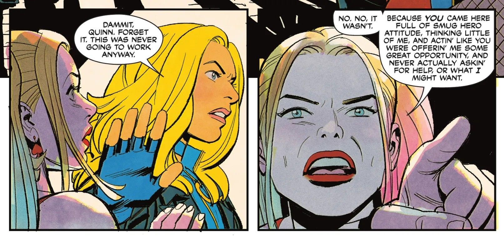 black canary dislikes harley quinn