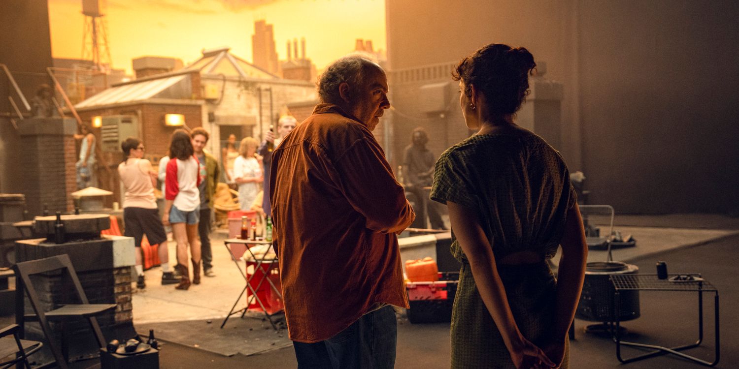 The Guide showing Phillip a film set in Black Mirror Season 7 Ep 5
