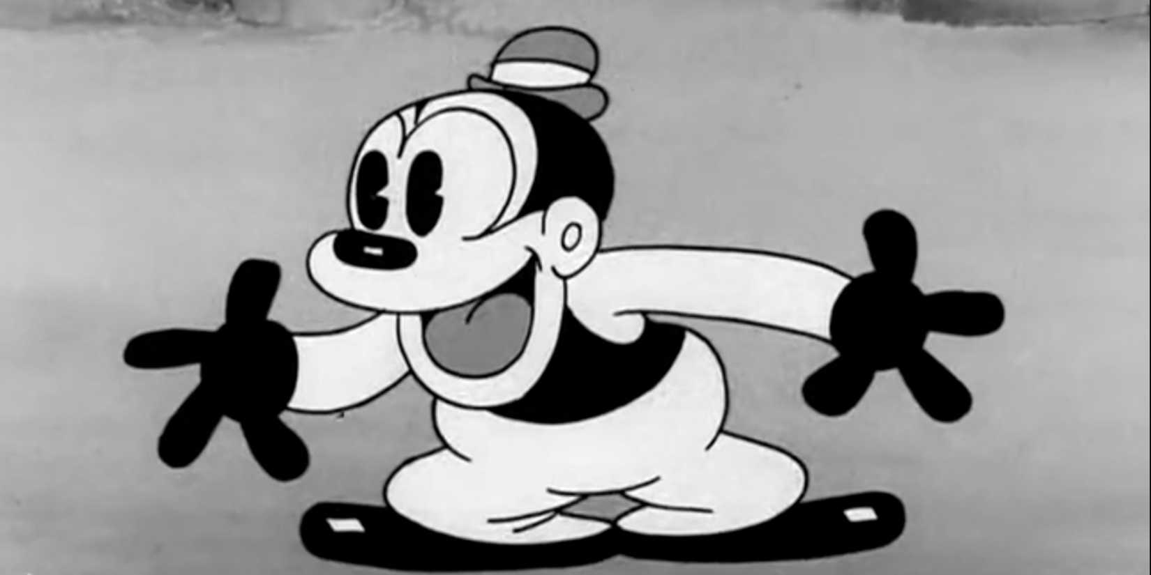 Bosko the Talk Ink kid smiling in black and white