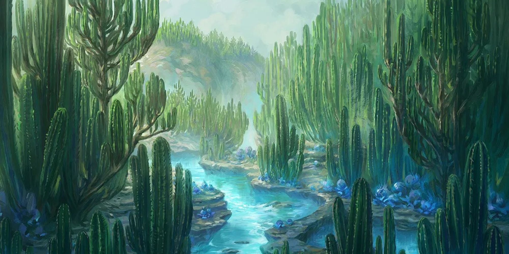 Botanical Sanctum art from Magic The Gathering by Jorge Jacinto