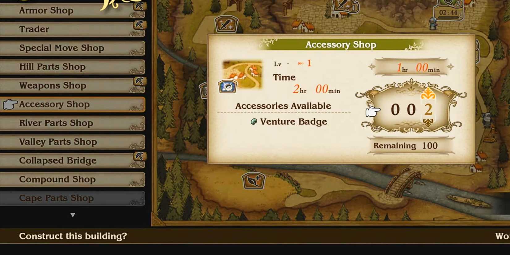 Bravely Default Flying Fairy HD Remaster player constructing building.