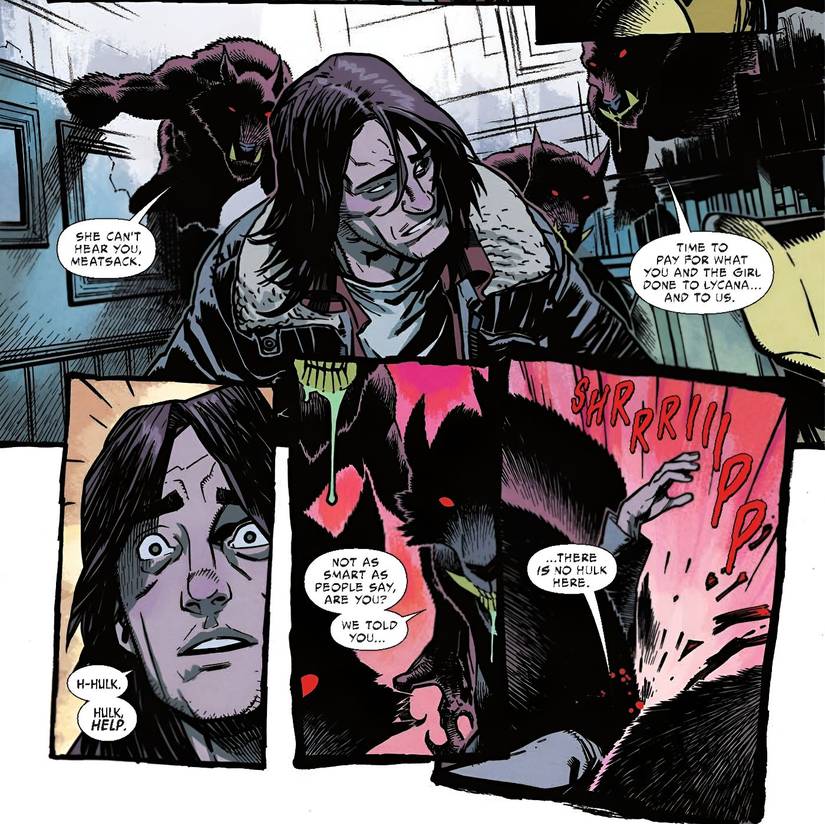 Bruce Banner Is Eaten By Lyanthropes Alive