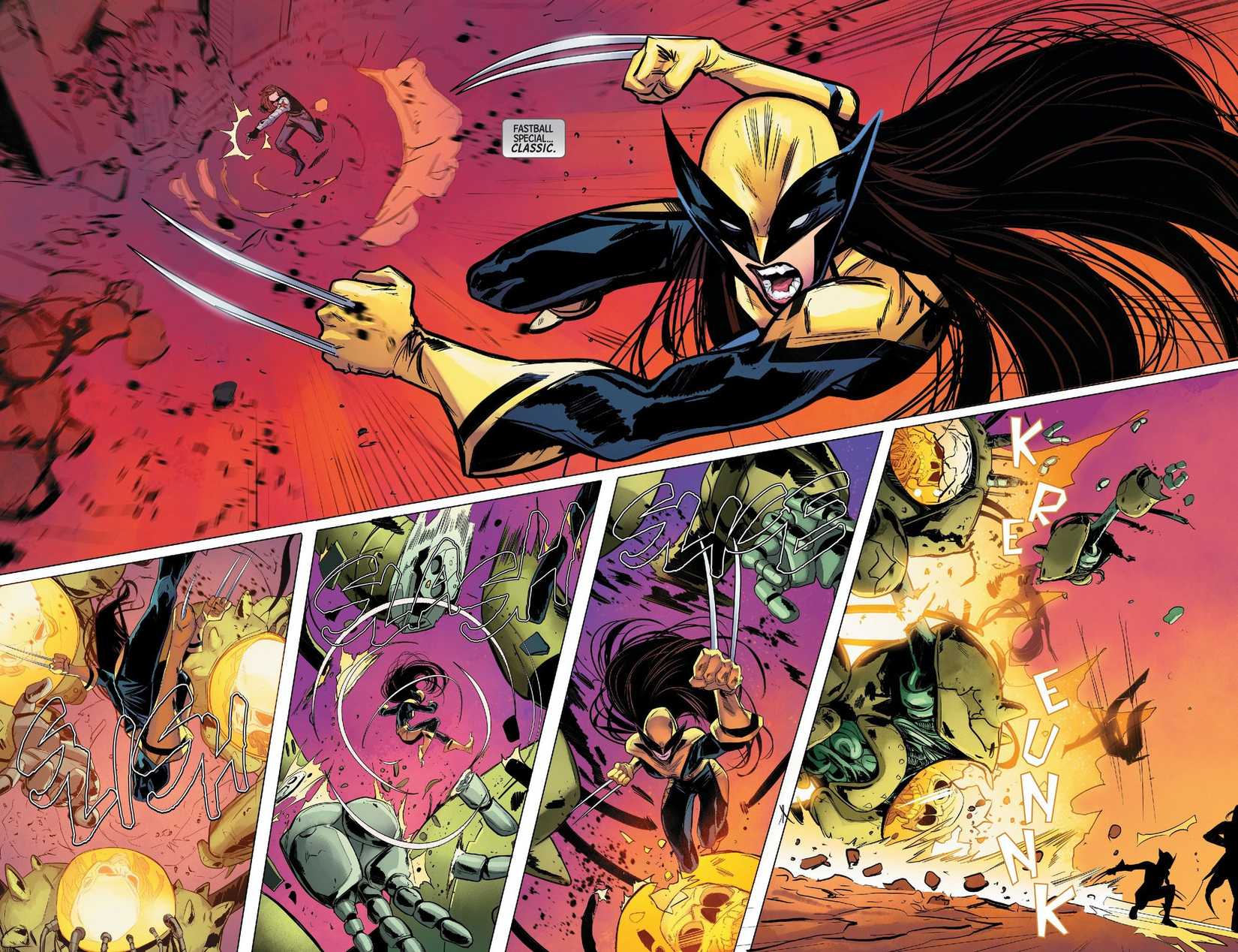 Bucky Barnes Wolverine Laura Kinney Fastball Special