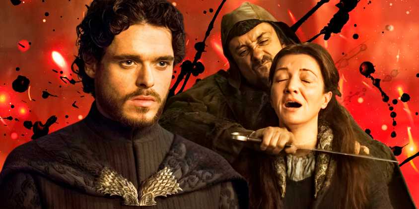 Catelyn Stark and Robb Stark in the Red Wedding