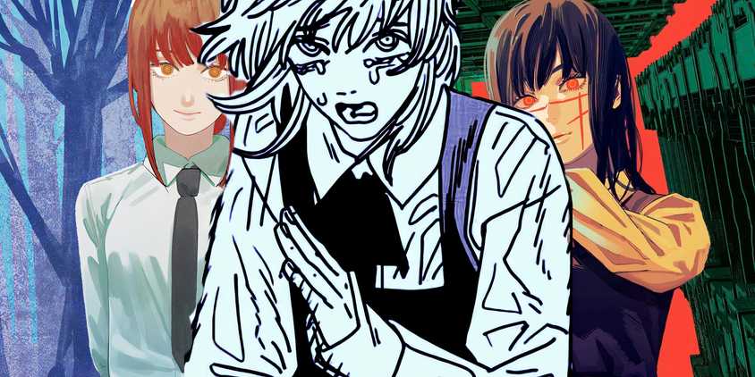 Feature header showing Makima, Yoru, and Fami