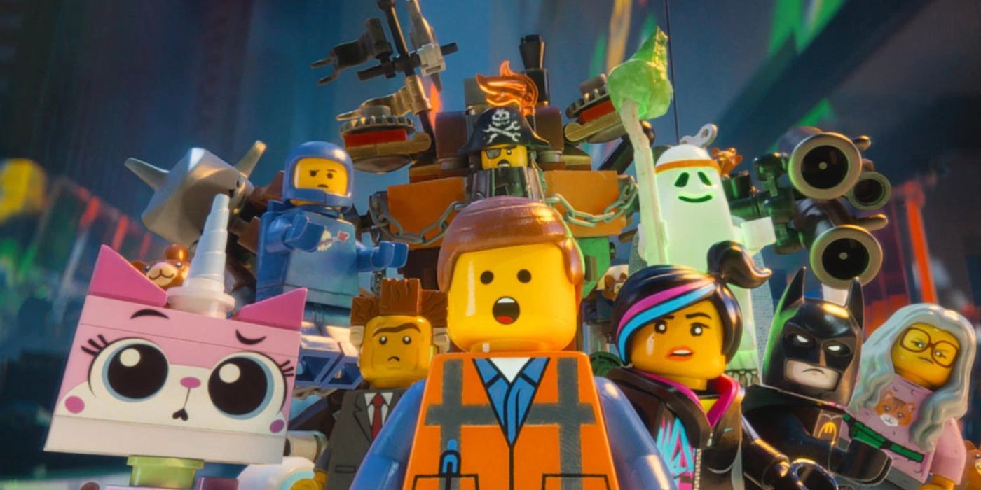 Characters from The Lego Movie looking shocked