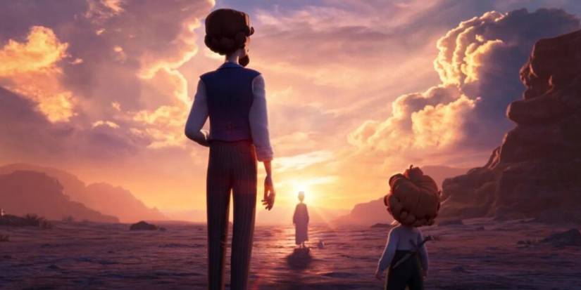 Charles and Walter Dickens looking out over the horizon in The King of Kings