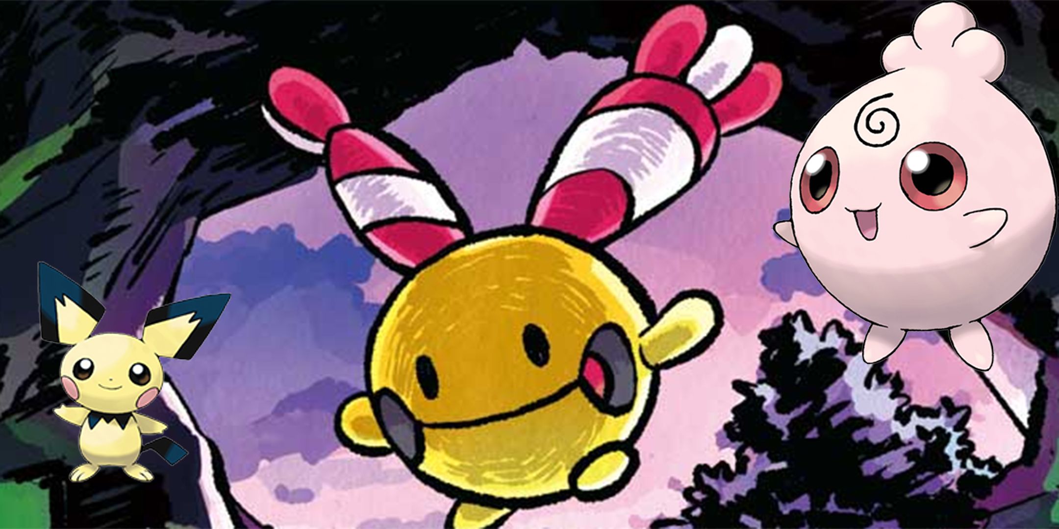 Chingling, Igglybuff and Pichu - all baby Pokemon