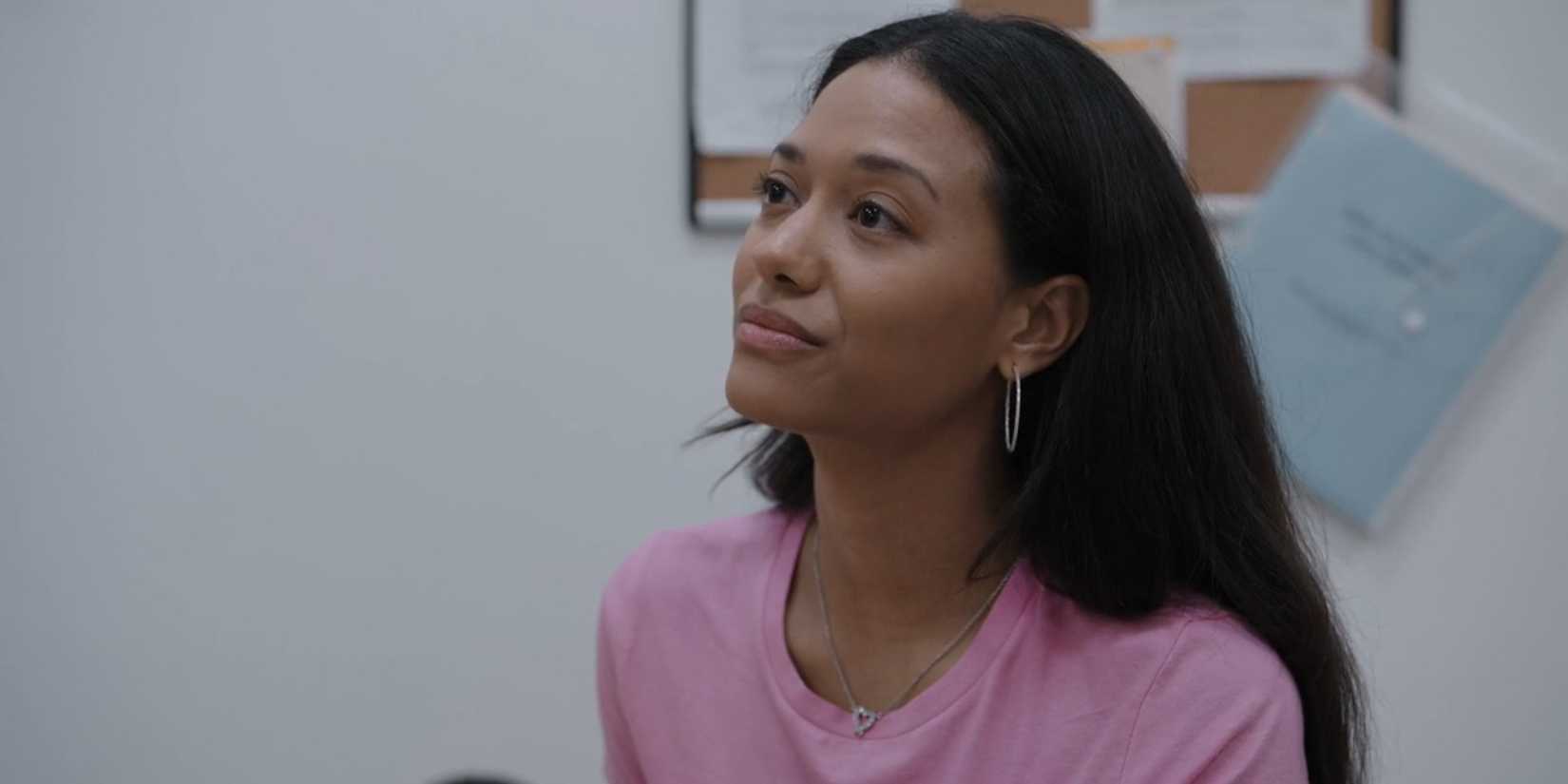 Chloe (Jonetta Kaiser) looking smug in The Pitt season 1, episode 11